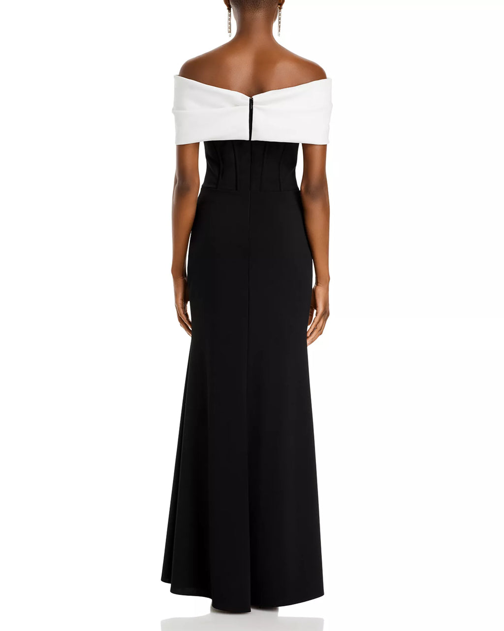 Bold Trumpet Off The Shoulder Sleeveless Zip Back Floor Length Hot Sale Prom Dress