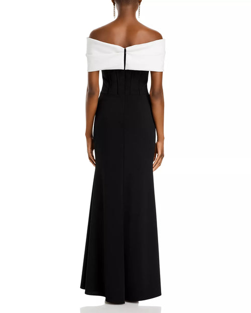 Bold Trumpet Off The Shoulder Sleeveless Zip Back Floor Length Hot Sale Prom Dress