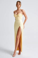 Bright Sheath Sweetheart Neck Spaghetti Strap Zipper Back Floor Length For Women Evening Dress