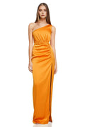 Budget Sheath/Column One Shoulder Sleeveless Floor-Length Prom Dress