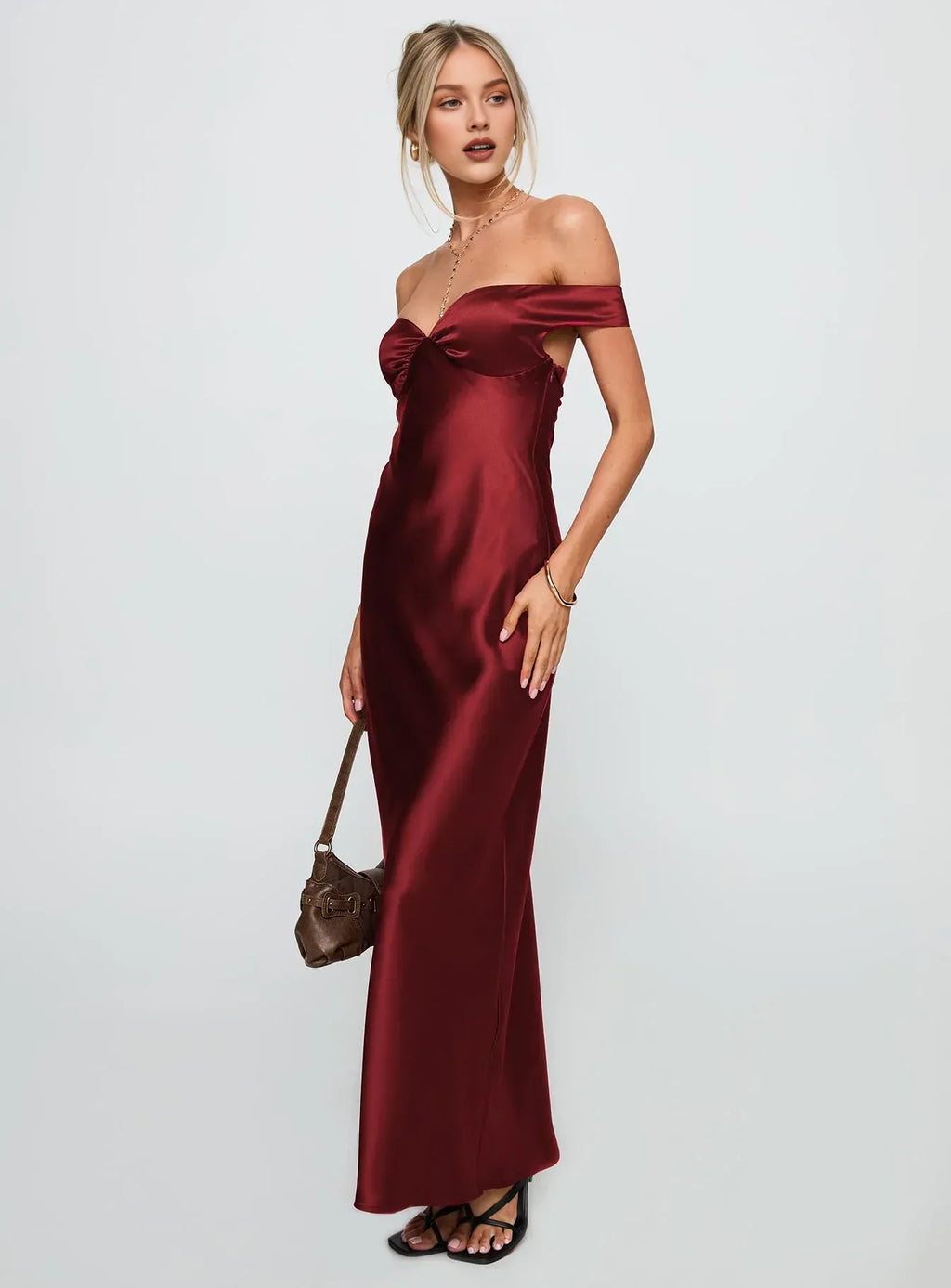 Off - Shoulder Maxi Dress Hot Sale Long Prom Dresses