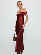 Off - Shoulder Maxi Dress Hot Sale Long Prom Dresses
