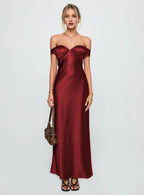 Off - Shoulder Maxi Dress Hot Sale Long Prom Dresses