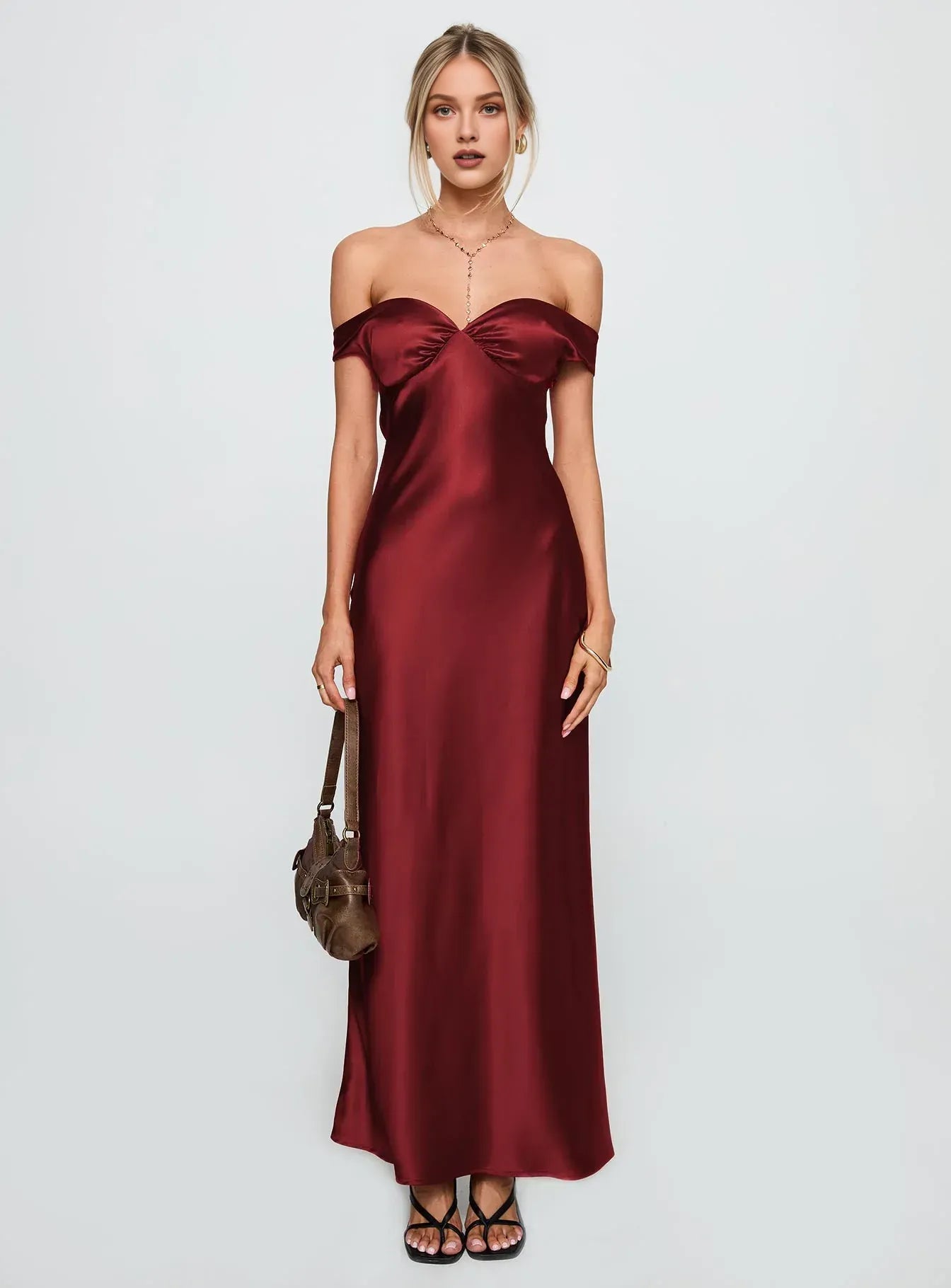Off - Shoulder Maxi Dress Hot Sale Long Prom Dresses