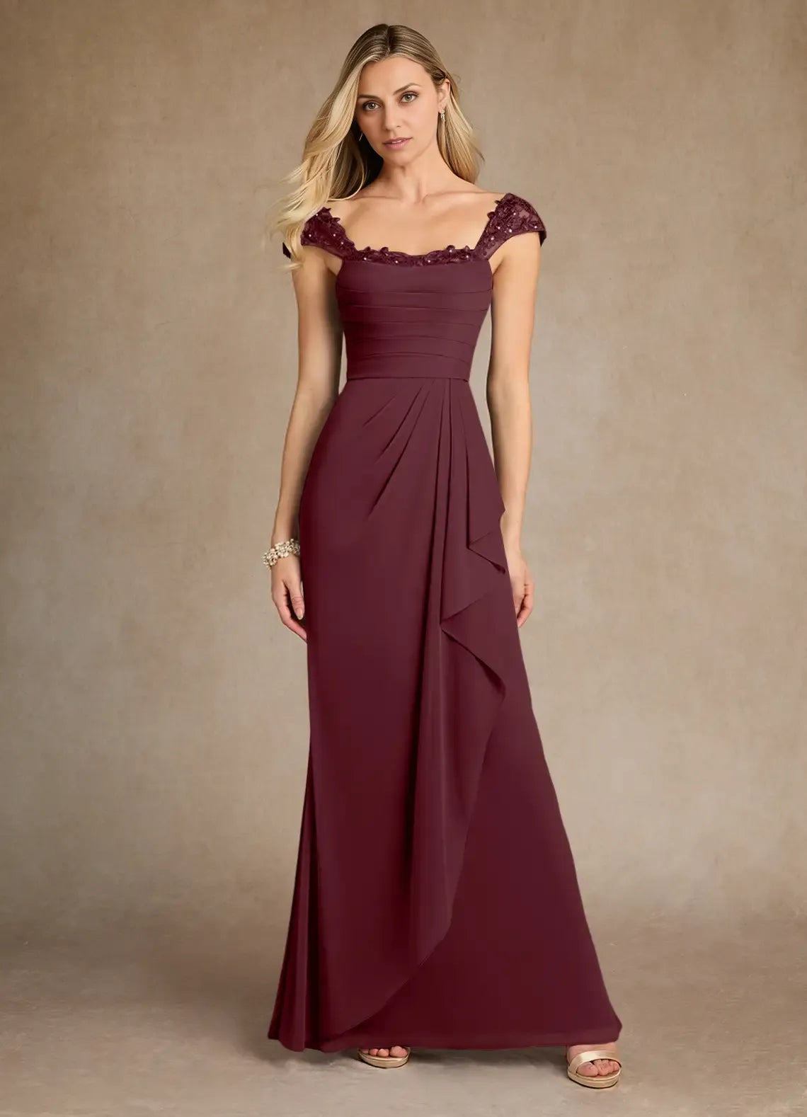 Dress Stormy Sweetheart Sheath Mother Of The Bride Evening Dress Fashion Cape Sleeve Back Zip Mother Of The Groom Dresses