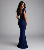 Captivating Trumpet Sweetheart Neck Cap Sleeve Lace Up Back Floor Length Prom Dress
