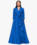 Casual A-Line Shirt Collared Long Sleeve Floor-Length Mother of the Bride Dress