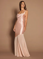 Casual Sheath/Column Square Neck Sleeveless Backless Floor-Length Prom Dress