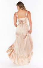 Dress Regular Straps Square Neck Sleeveless Maxi Dress Column Simple Crisscross Back Prom Dress With Slit