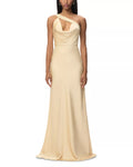 Luxe Mermaid One Shoulder Cutout Bodice Open Back Floor Length For Adults Prom Dress