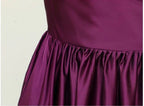 Prom Dresses A-Line Satin One Shoulder With Side Split