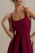 Charming A Line Square Neck Sleeveless Zipper Back Floor Length Evening Dress