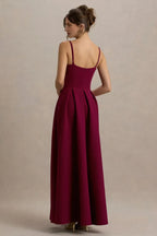 Charming A Line Square Neck Sleeveless Zipper Back Floor Length Evening Dress