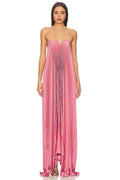 Charming A Line Strapless Pleated Sleeve Zipper Back Floor Length Evening Dress