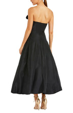 Charming A Line Strapless Sleeveless Zipper Back Midi Evening Dress