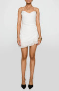 Charming Halter Neck Ruffled Asymmetrical Sleeveless Tie Back Short Length Homecoming Dress