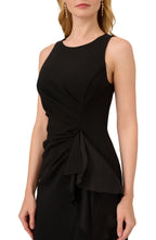 Charming Mermaid Crew Neck Sleeveless Keyhole Back Floor Length Evening Dress