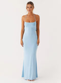 Charming Mermaid Halter Neck Sleeveless Crisscross Back Floor Length Plus Size Evening Dress