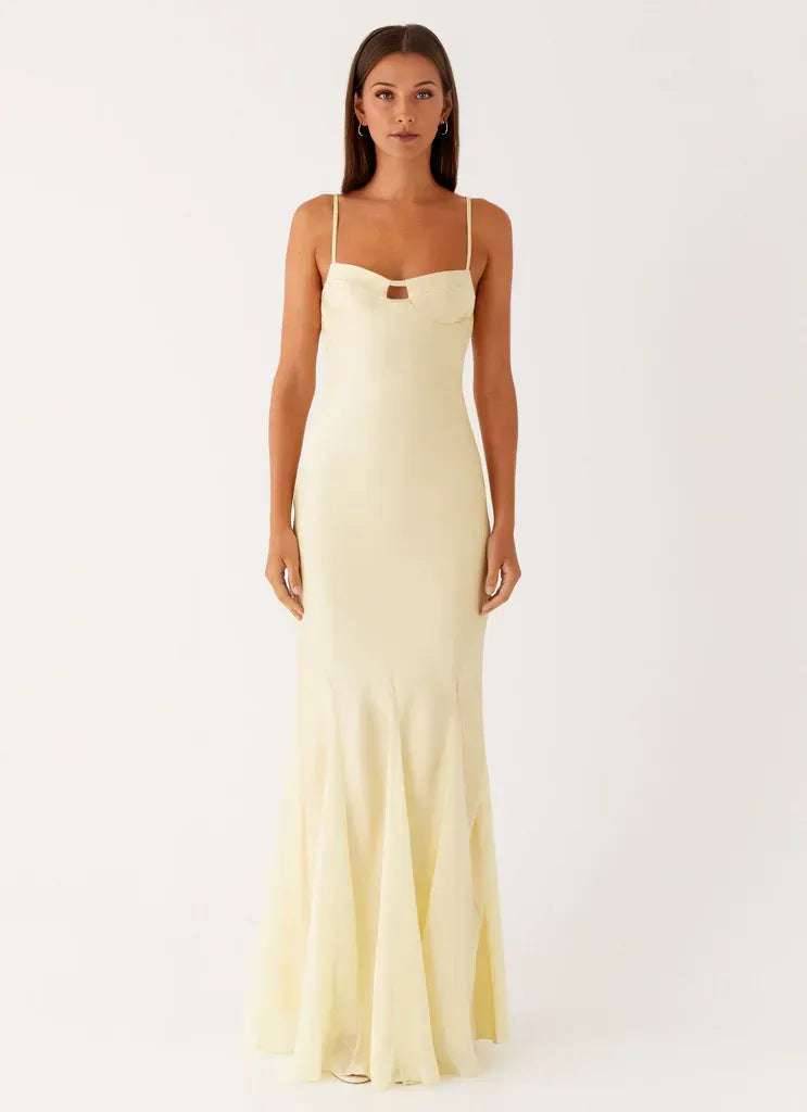 Charming Mermaid Sweetheart Neck Sleeveless Cut Out Back Floor Length Plus Size Evening Dress