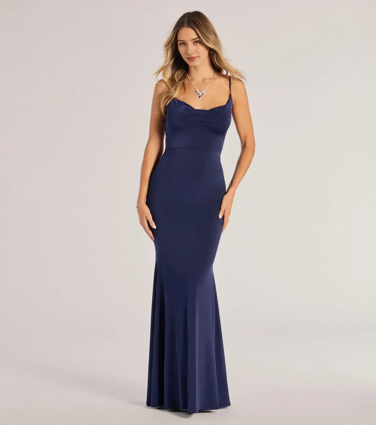 Charming Mermaid Sweetheart Neck Spaghetti Strap Crisscross Back Floor Length Prom Dress