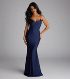 Charming Mermaid Sweetheart Neck Spaghetti Strap Tie Back Floor Length Prom Dress