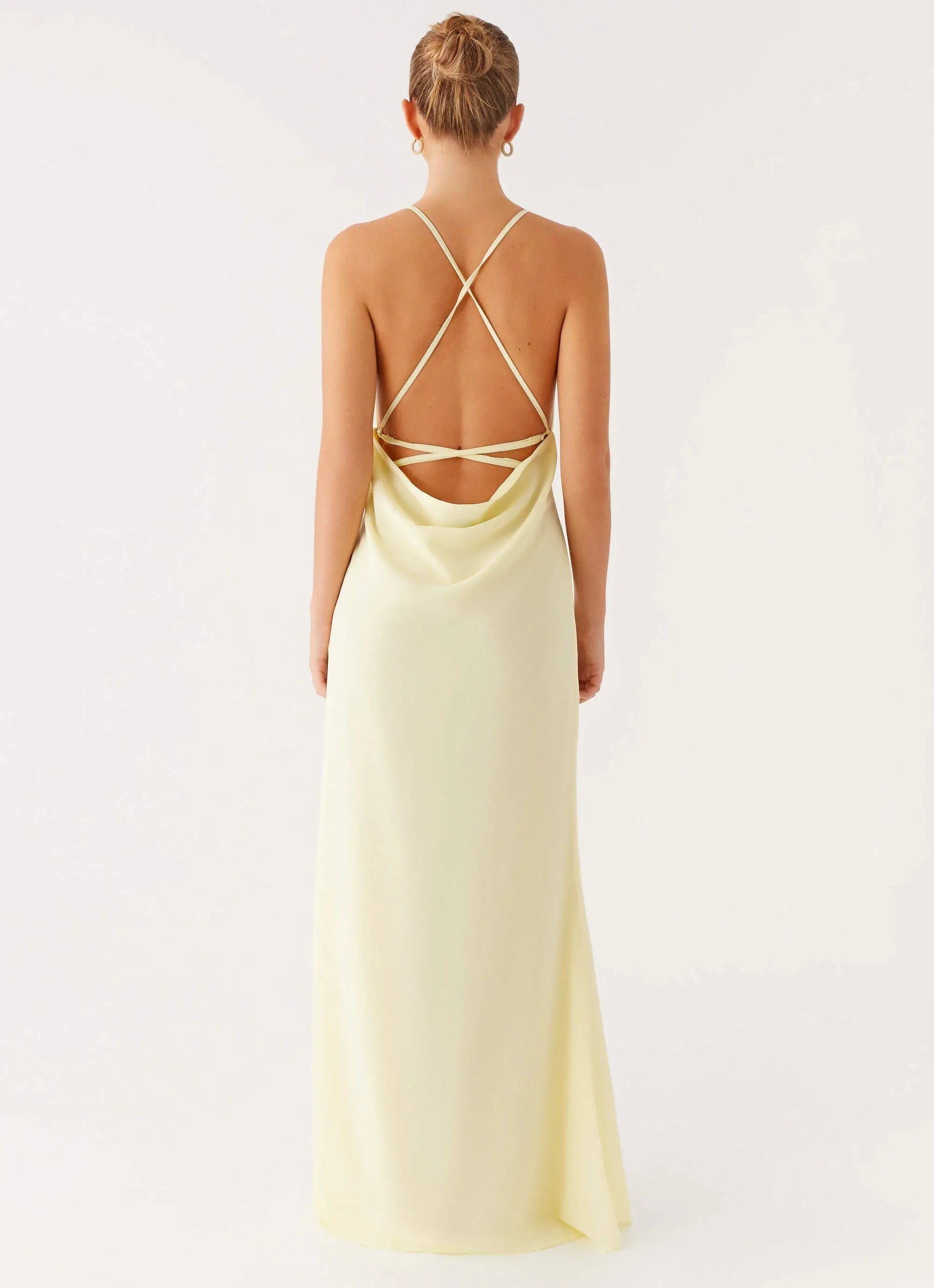 Charming Sheath Cowl Neck Sleeveless Crisscross Back Floor Length Plus Size Evening Dress