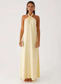 Charming Sheath Halter Neck Sleeveless Tie Back Floor Length Plus Size Evening Dress