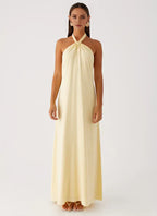 Charming Sheath Halter Neck Sleeveless Tie Back Floor Length Plus Size Evening Dress