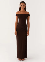 Charming Sheath Off Shoulder Cap Sleeve Ruched Front Floor Length Plus Size Evening Dress