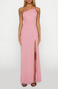 Charming Sheath One Shoulder Sleeveless Lace Up Back Floor Length Evening Dress
