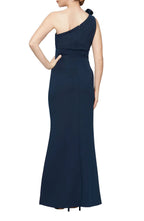 Charming Sheath One Shoulder Sleeveless Zipper Back Floor Length Evening Dress