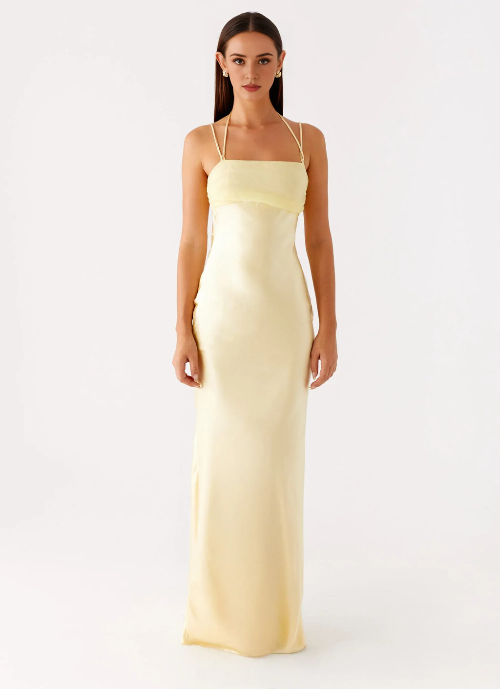 Charming Sheath Square Neck Sleeveless Tie Back Floor Length Plus Size Evening Dress