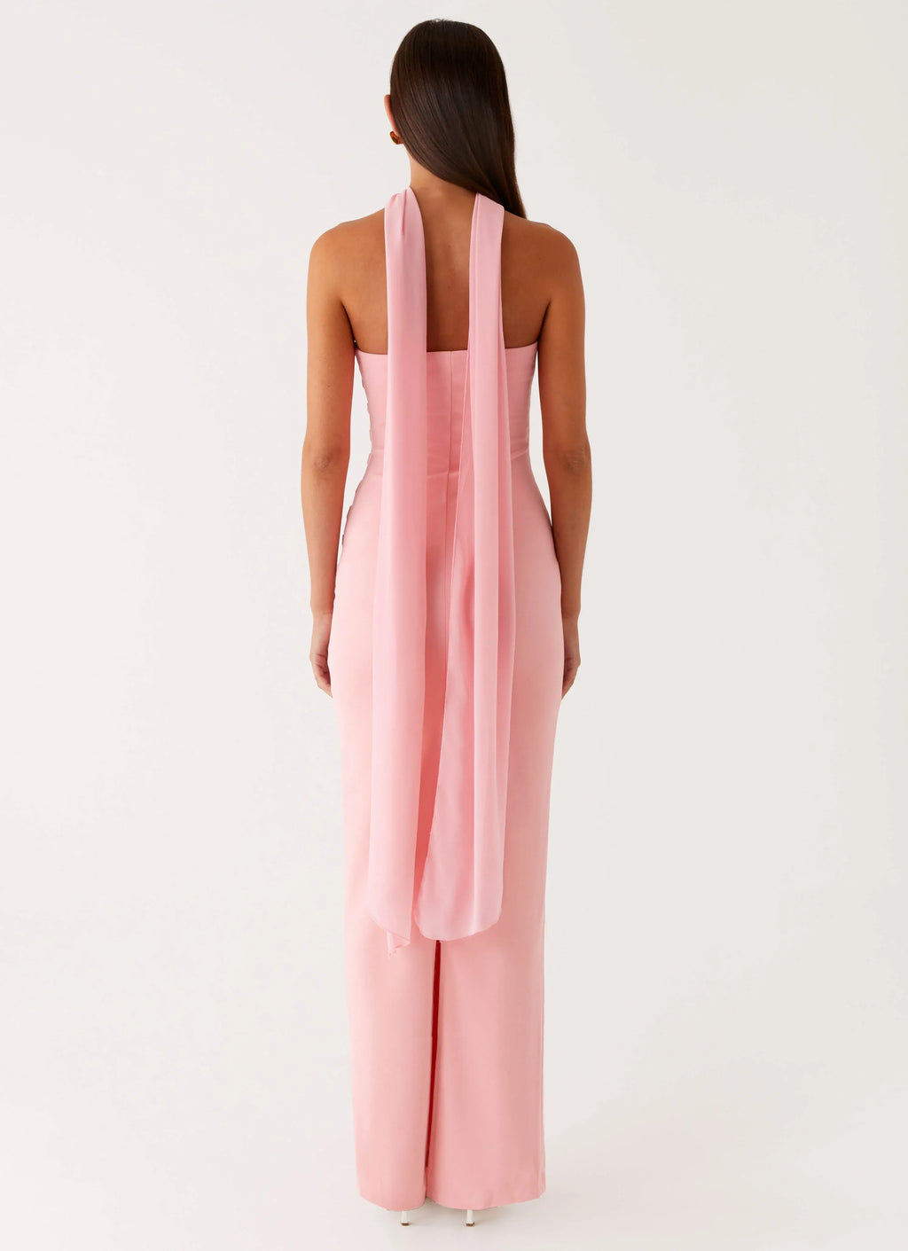 Charming Sheath Strapless Sleeveless Draped Back Floor Length Plus Size Evening Dress