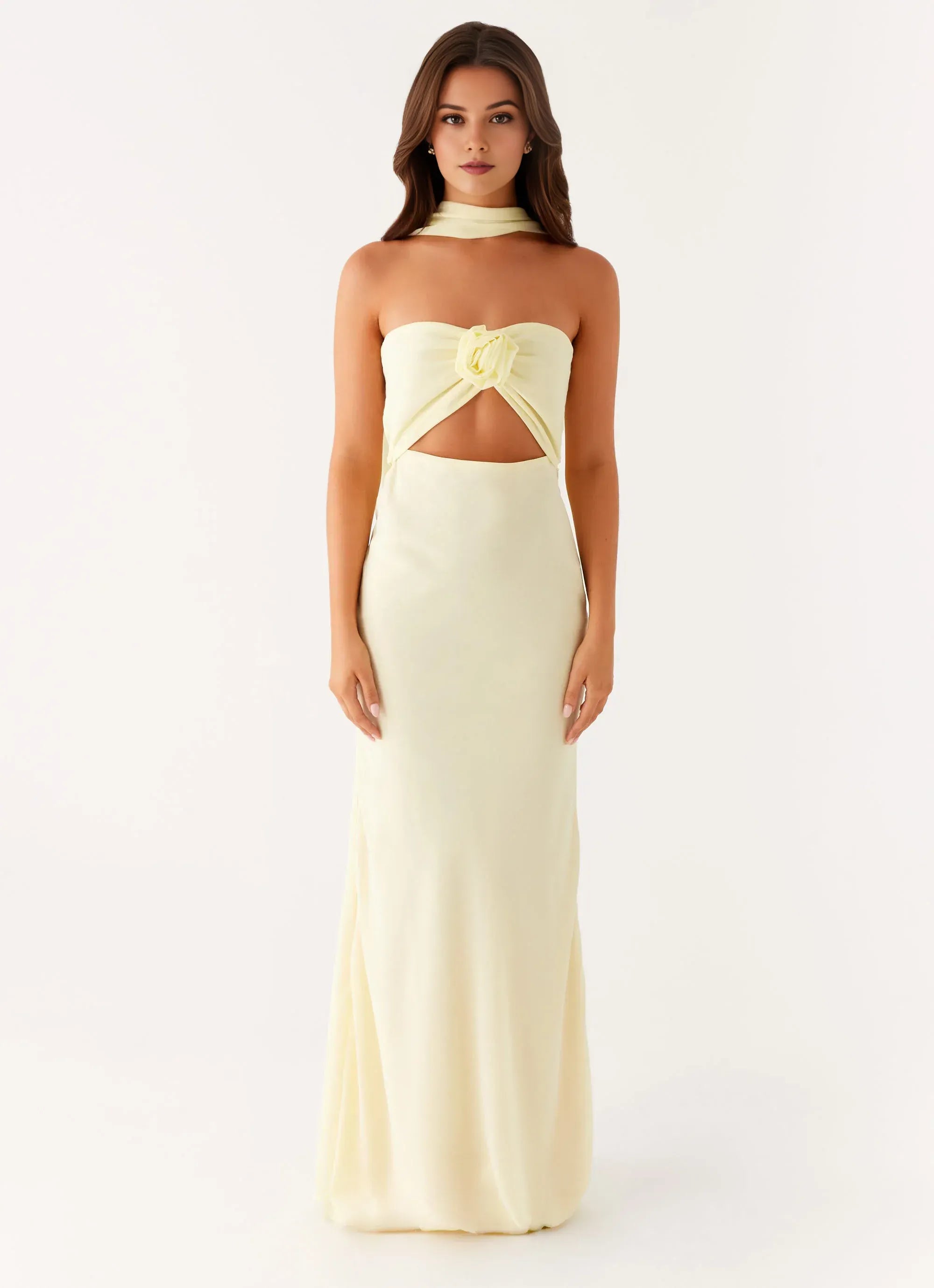 Charming Sheath Strapless Sleeveless Tie Back Floor Length Plus Size Evening Dress
