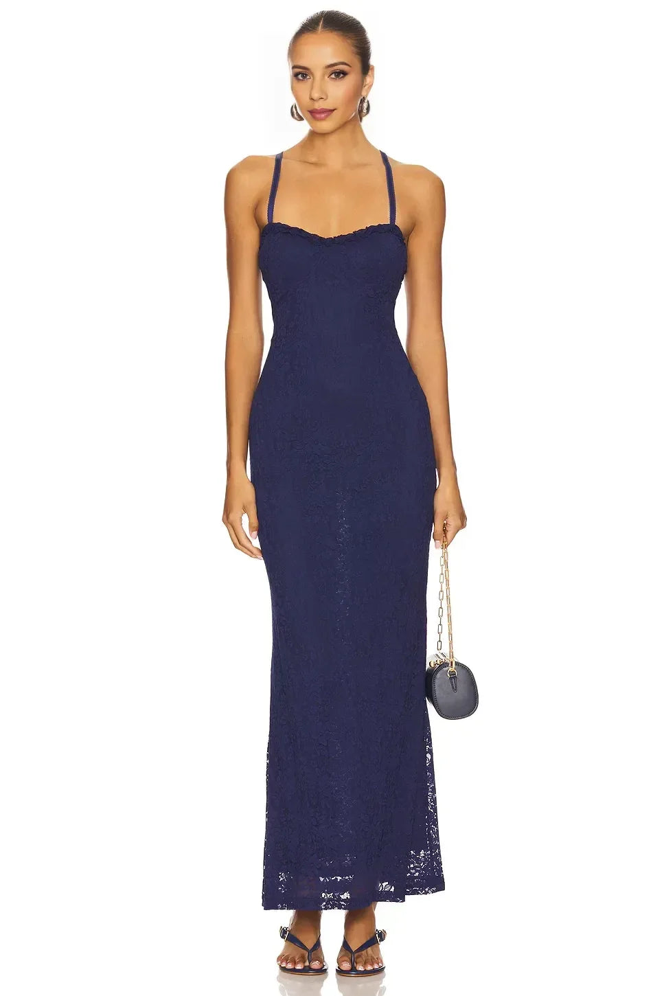 Charming Sheath Sweetheart Neck Sleeveless Crisscross Back Floor Length Evening Dress