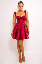 Charming A-Line Square Neck Sleeveless Up Short-Mini Prom Dress