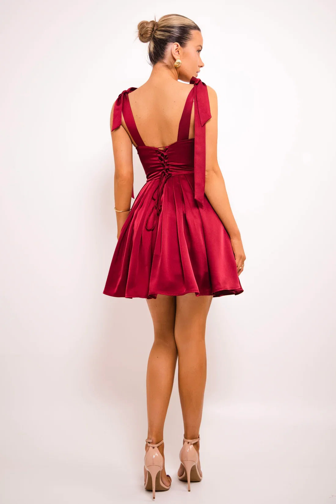 Charming A-Line Square Neck Sleeveless Up Short-Mini Prom Dress