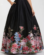 Charming A-Line Strapless Neck Sleeveless Zipper Up Floor-Length Prom Dress