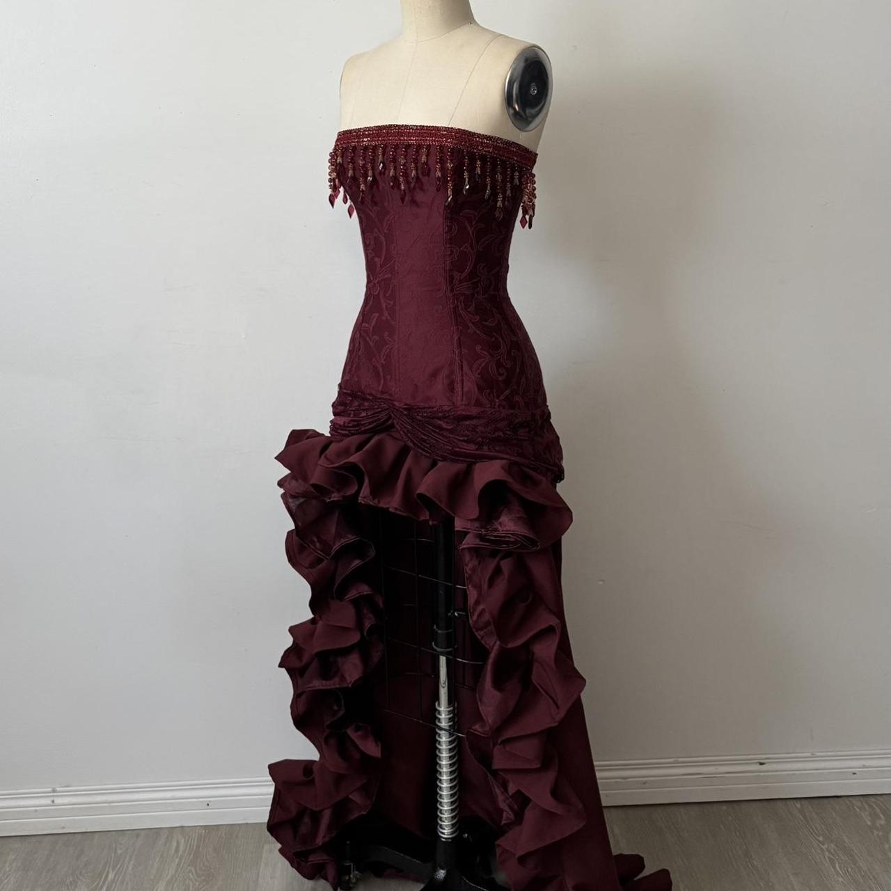 Charming A-Line Strapless Sleeveless Up Sweep/Brush Train Party Dress