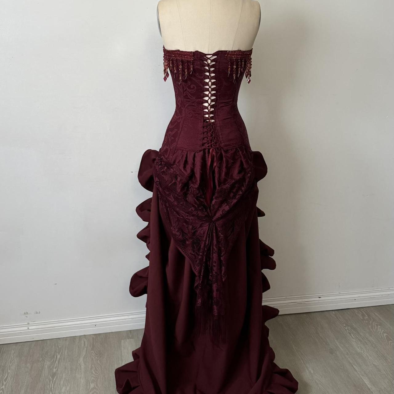 Charming A-Line Strapless Sleeveless Up Sweep/Brush Train Party Dress