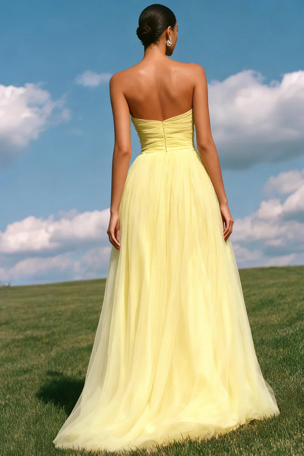 Charming A-Line Sweetheart Sleeveless Sweep/Brush Train Prom Dress