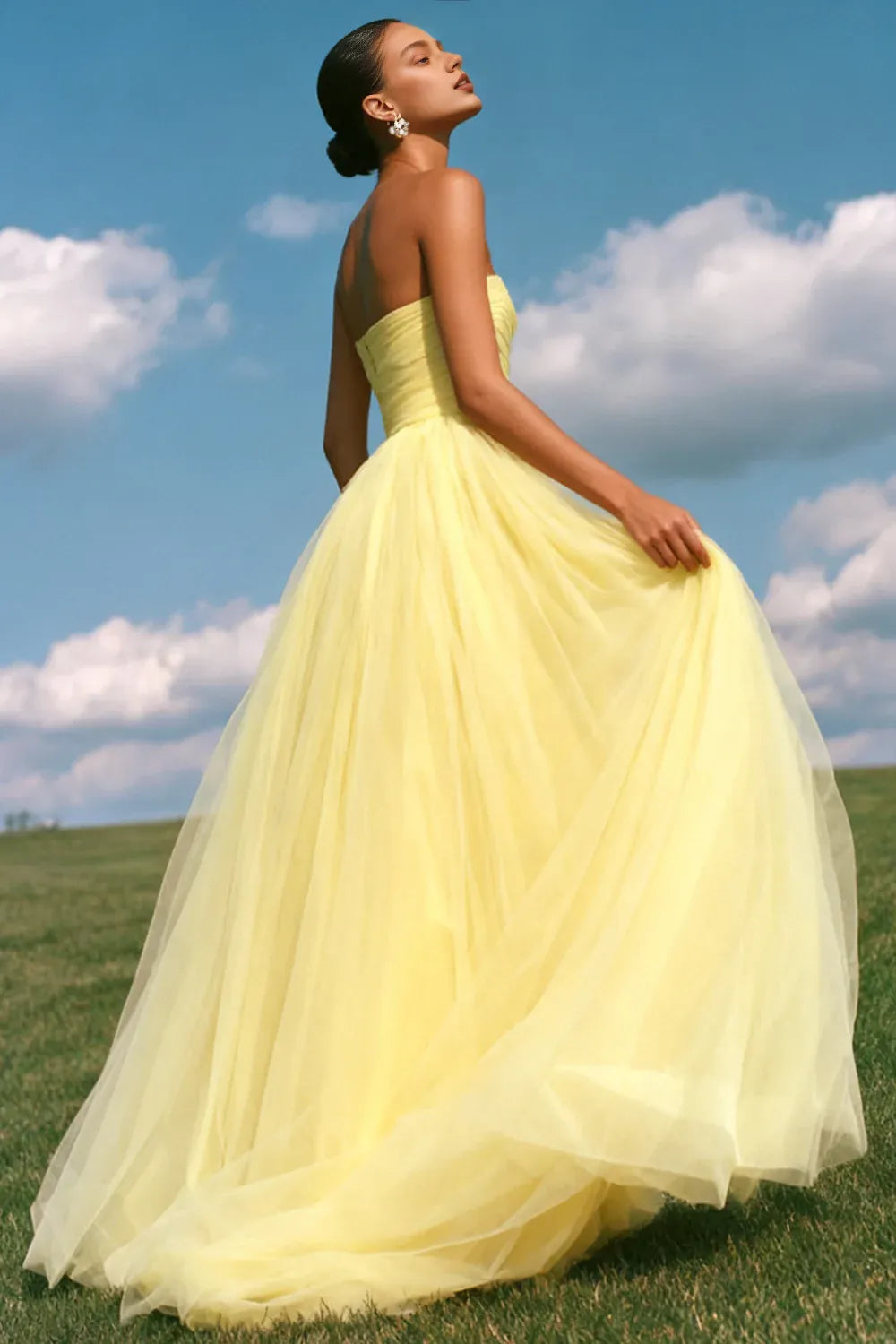 Charming A-Line Sweetheart Sleeveless Sweep/Brush Train Prom Dress