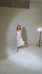 Glamorous White A Line Prom Dress For Teens Beaded Glitter Spaghetti Straps And V Neck For Prom Night