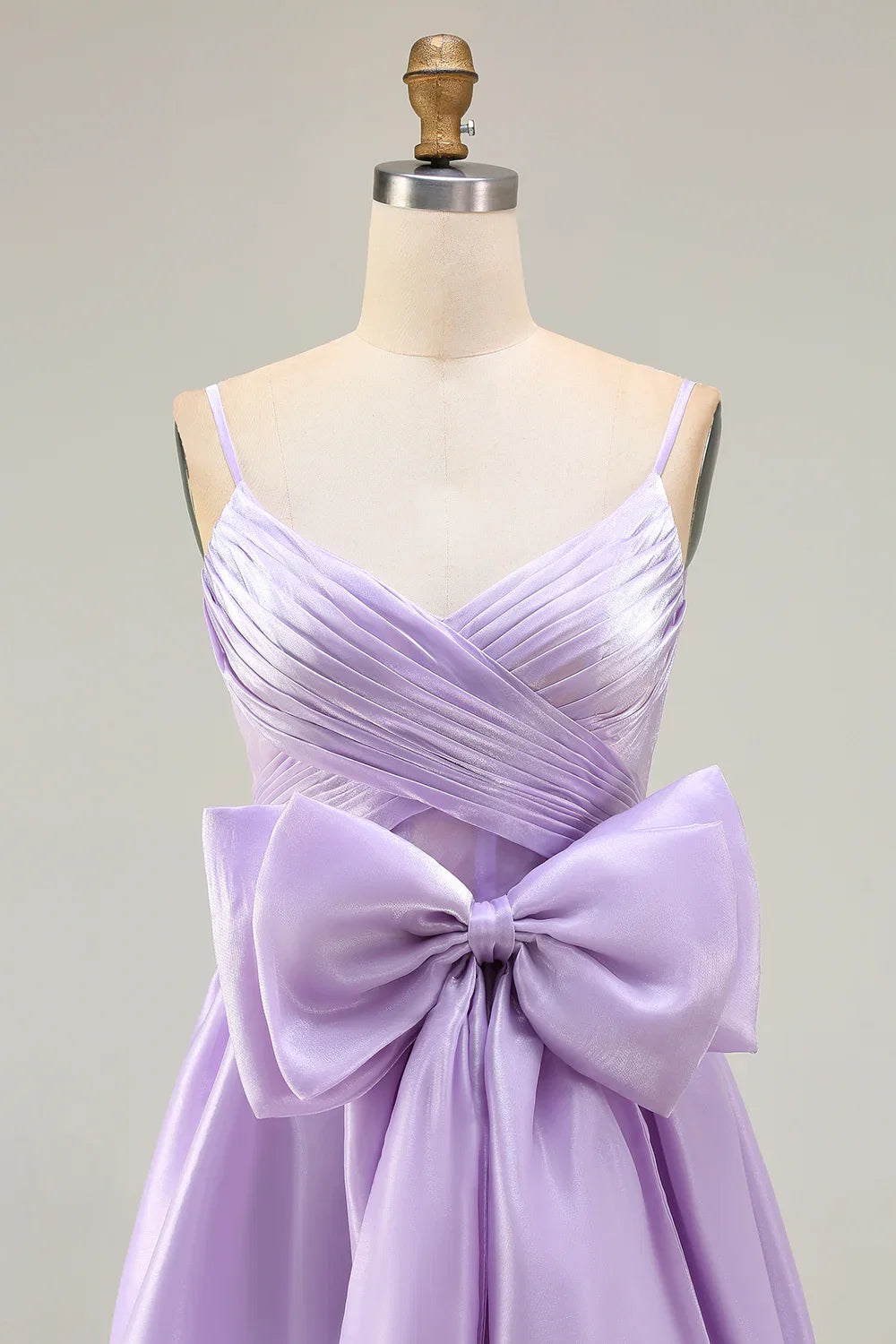 Charming A Line Spaghetti Straps Sleeveless Backless Sweep/Brush Train Prom Dress