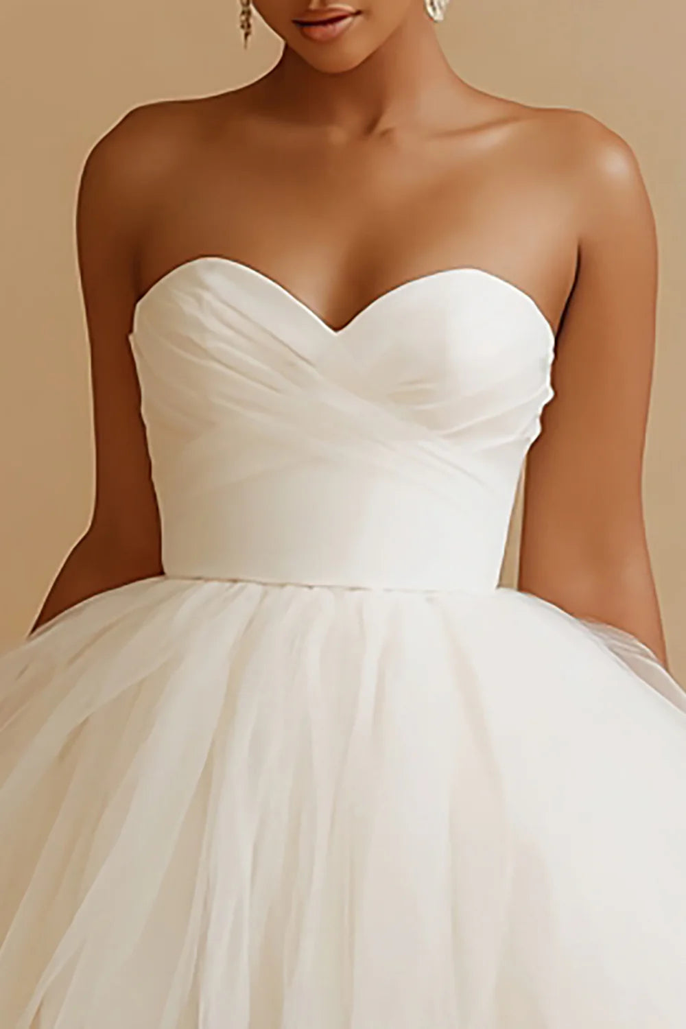 Charming Ball Gown Sweetheart Sleeveless Short-Mini Wedding Dress