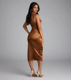 Charming Bodycon Sweetheart Neck Sleeveless Back Zip Tea-Length Prom Dress