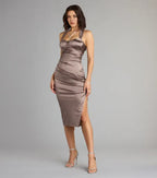 Charming Bodycon Sweetheart Neck Sleeveless Lace-Up Tea-Length Prom Dress