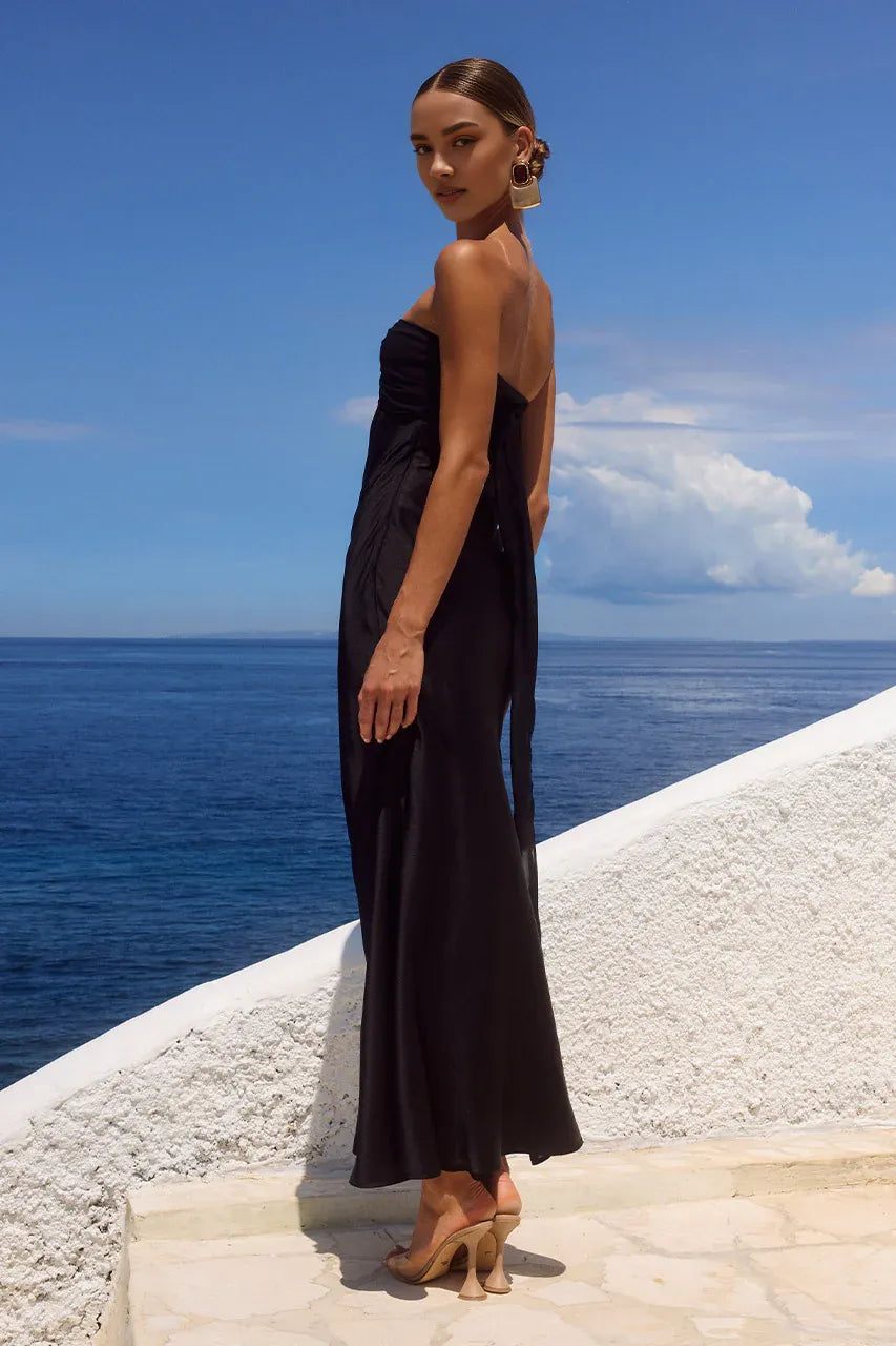 Charming Fitted Off The Shoulder Sleeveless Pleated Floor-Length Prom Dress