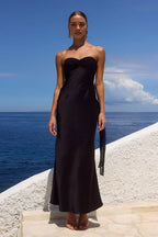 Charming Fitted Off The Shoulder Sleeveless Pleated Floor-Length Prom Dress