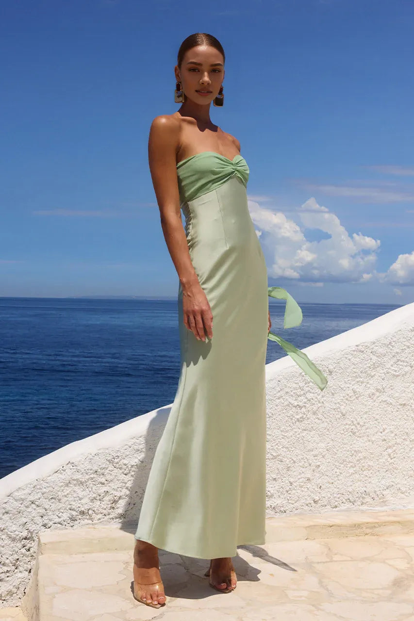 Charming Fitted Off The Shoulder Sleeveless Pleated Floor-Length Prom Dress